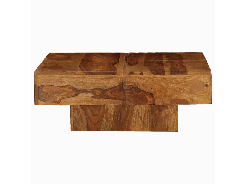 Mesa de centro 80x80x30 cm madeira de acácia maciça