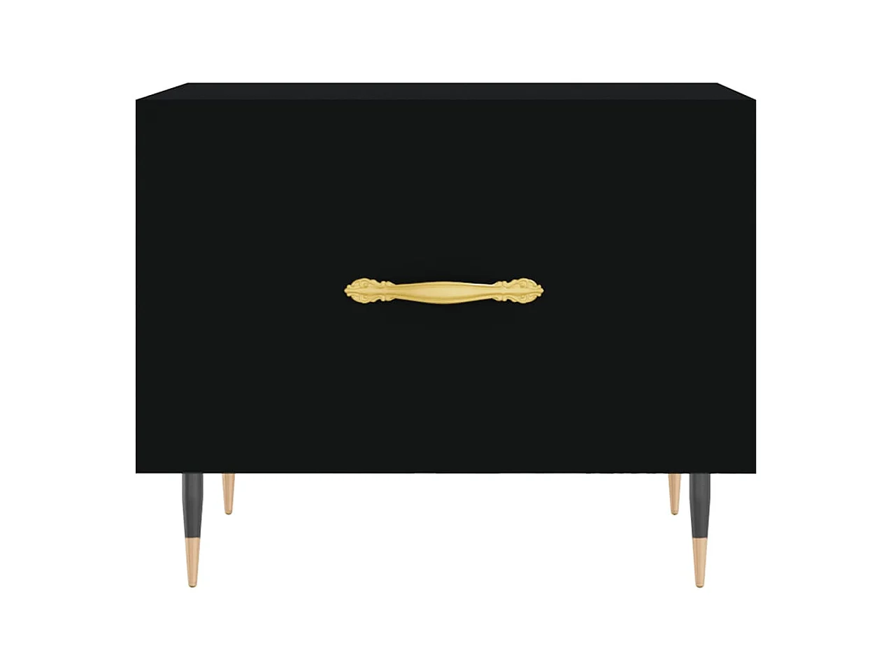 Tables basses 2 pièces noir 50x50x40 cm bois d'ingénierie