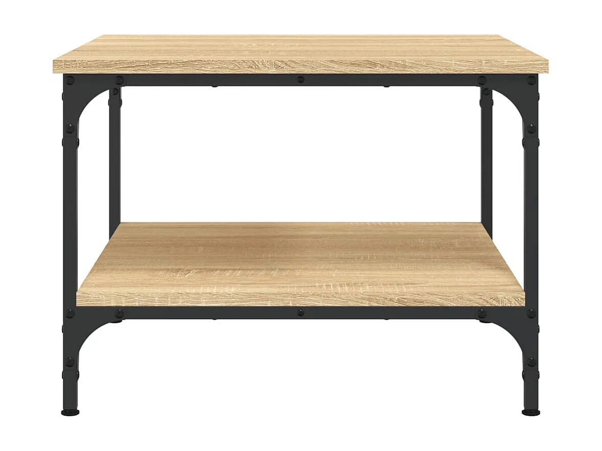 Table basse chêne sonoma 55x55x40 cm bois d'ingénierie