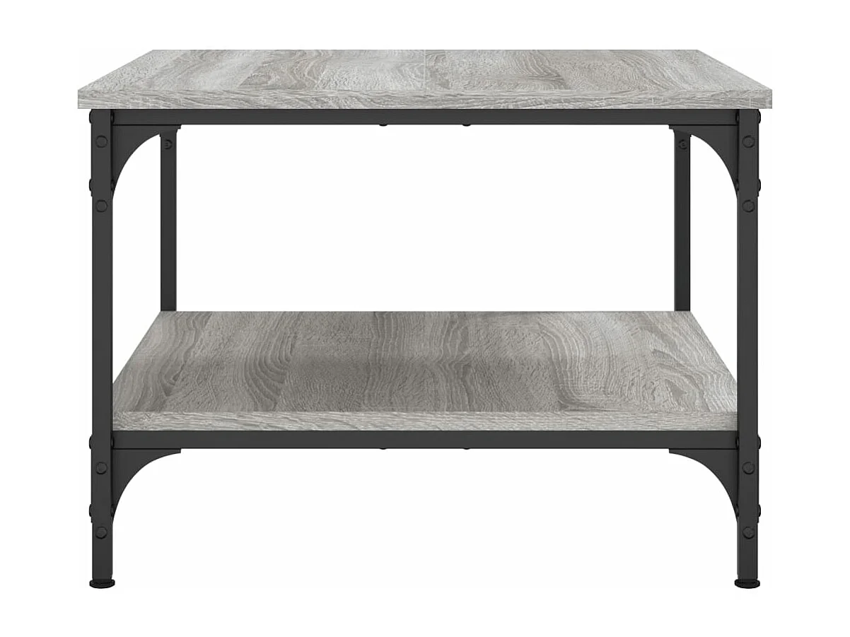 Table basse sonoma gris 55x55x40 cm bois d'ingénierie