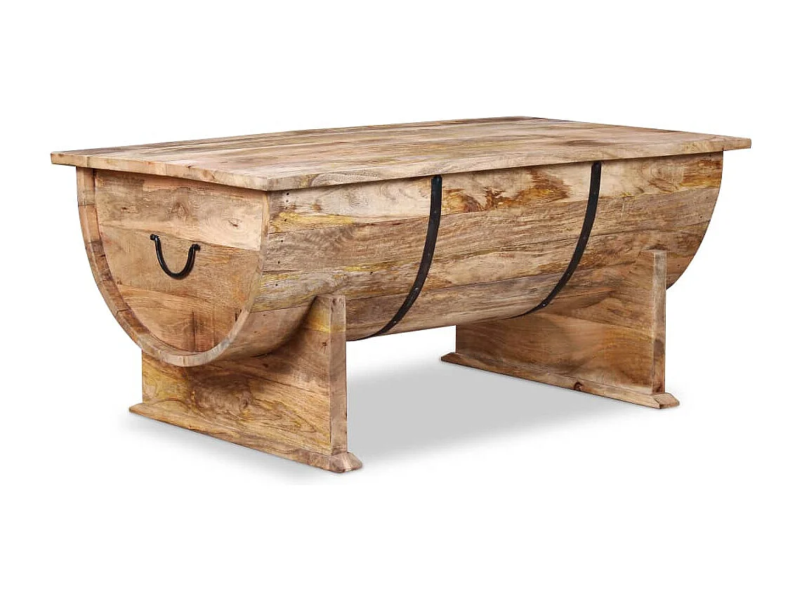 Table basse Bois de manguier massif 88 x 50 x 40 cm