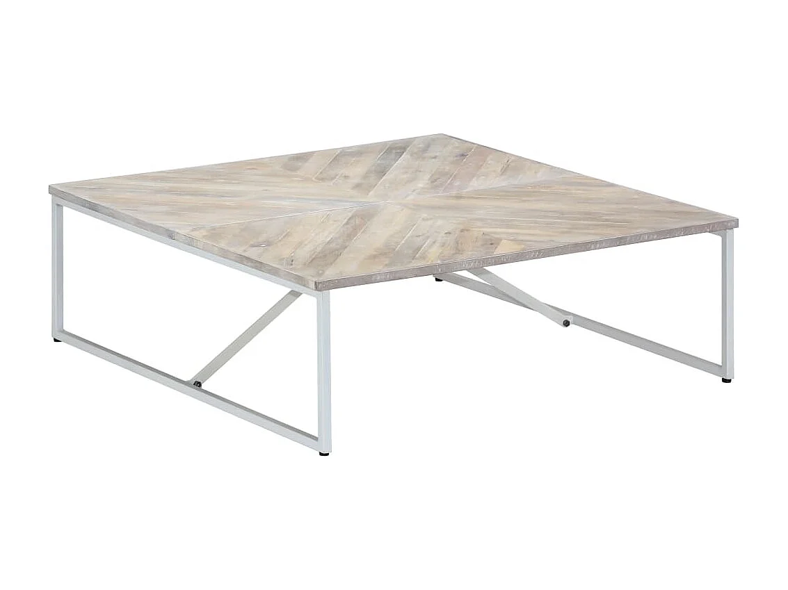 Table basse 110x110x36 cm Bois de manguier solide