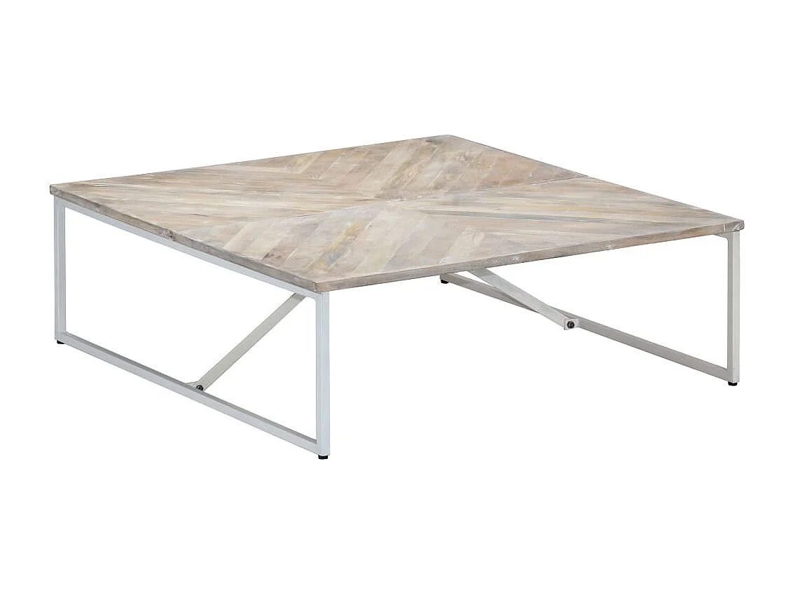 Table basse 110x110x36 cm Bois de manguier solide