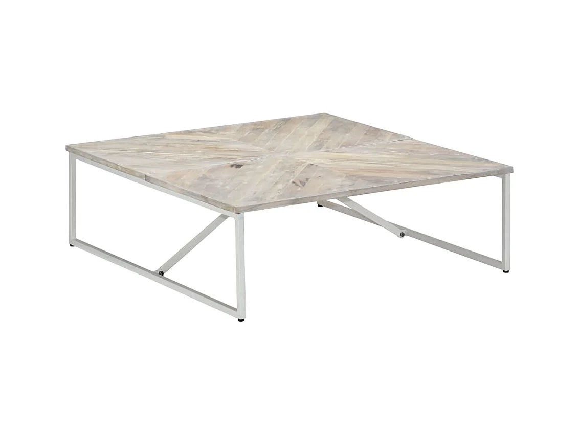 Table basse 110x110x36 cm Bois de manguier solide