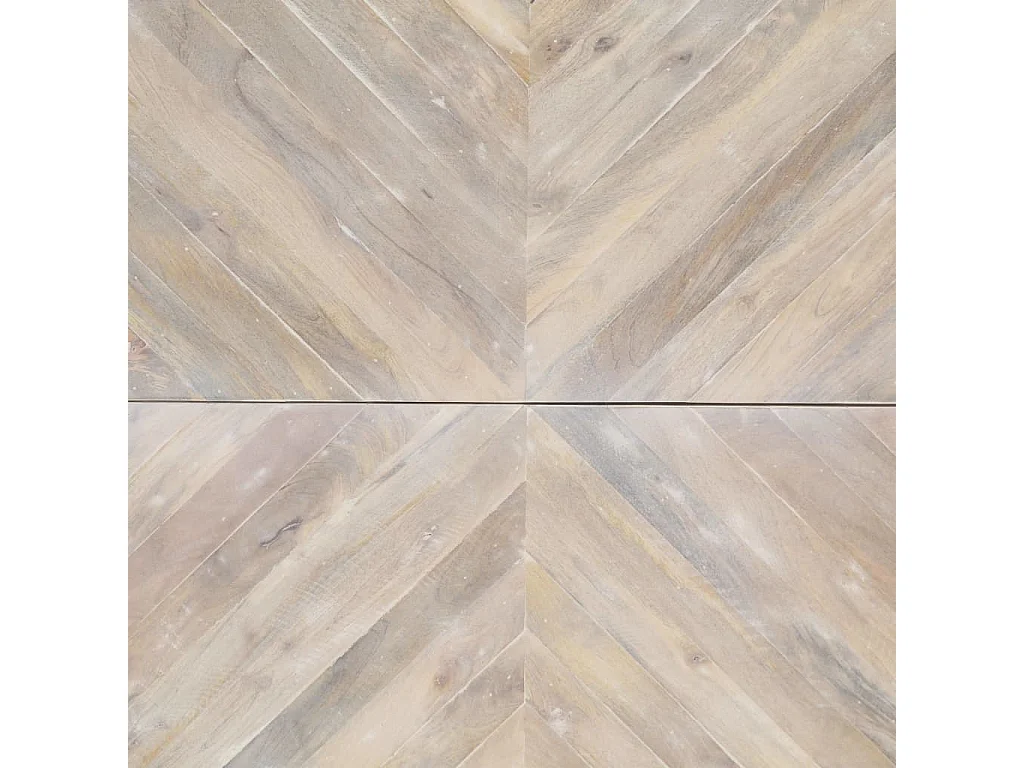 Mesa de centro de madera maciza de mango 110x110x36 cm