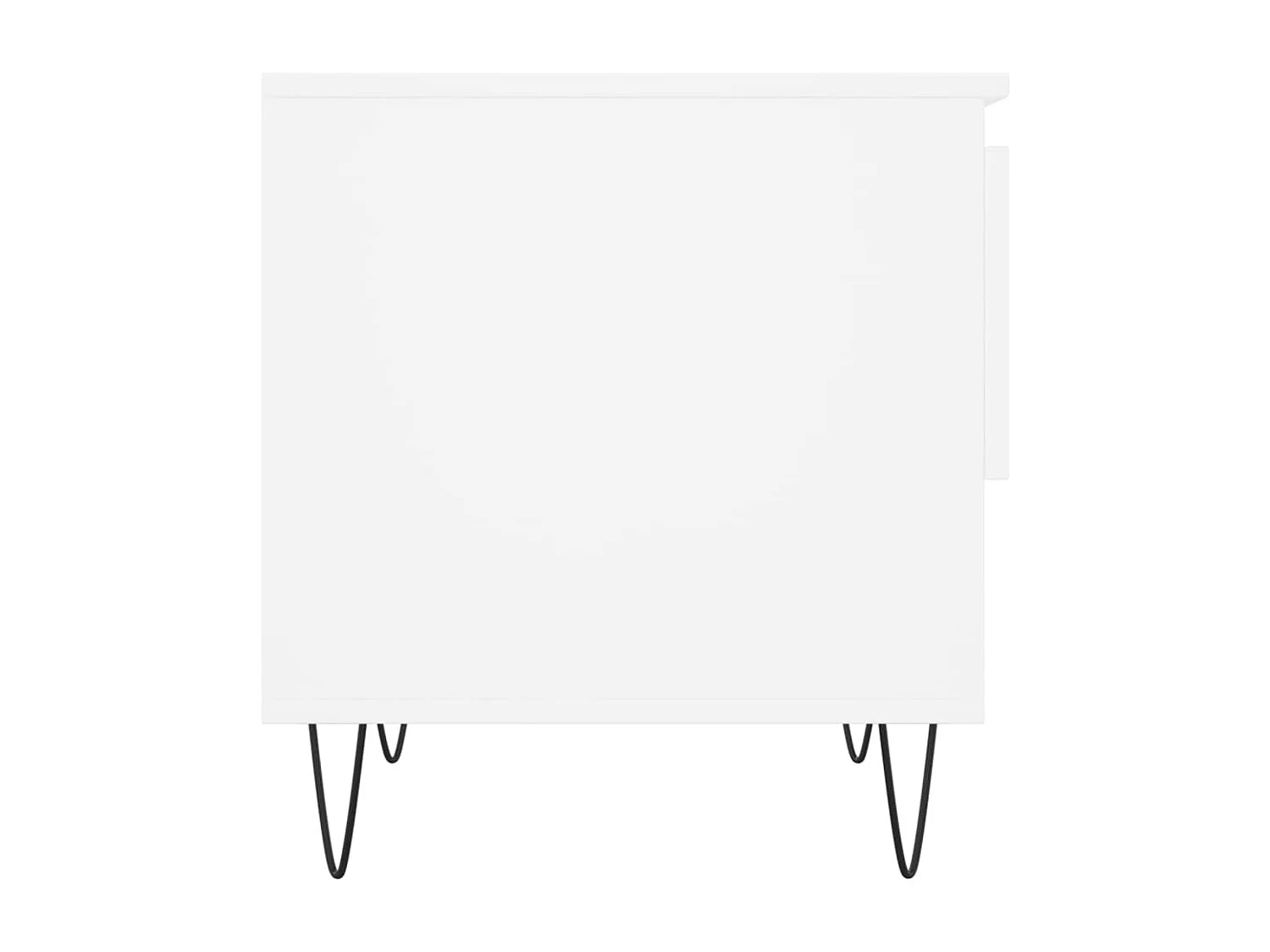 Table basse blanc 50x46x50 cm bois d’ingénierie