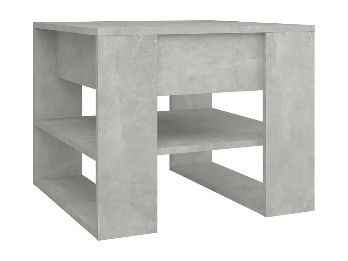 Salontafel 55,5x55x45 cm bewerkt hout betongrijs