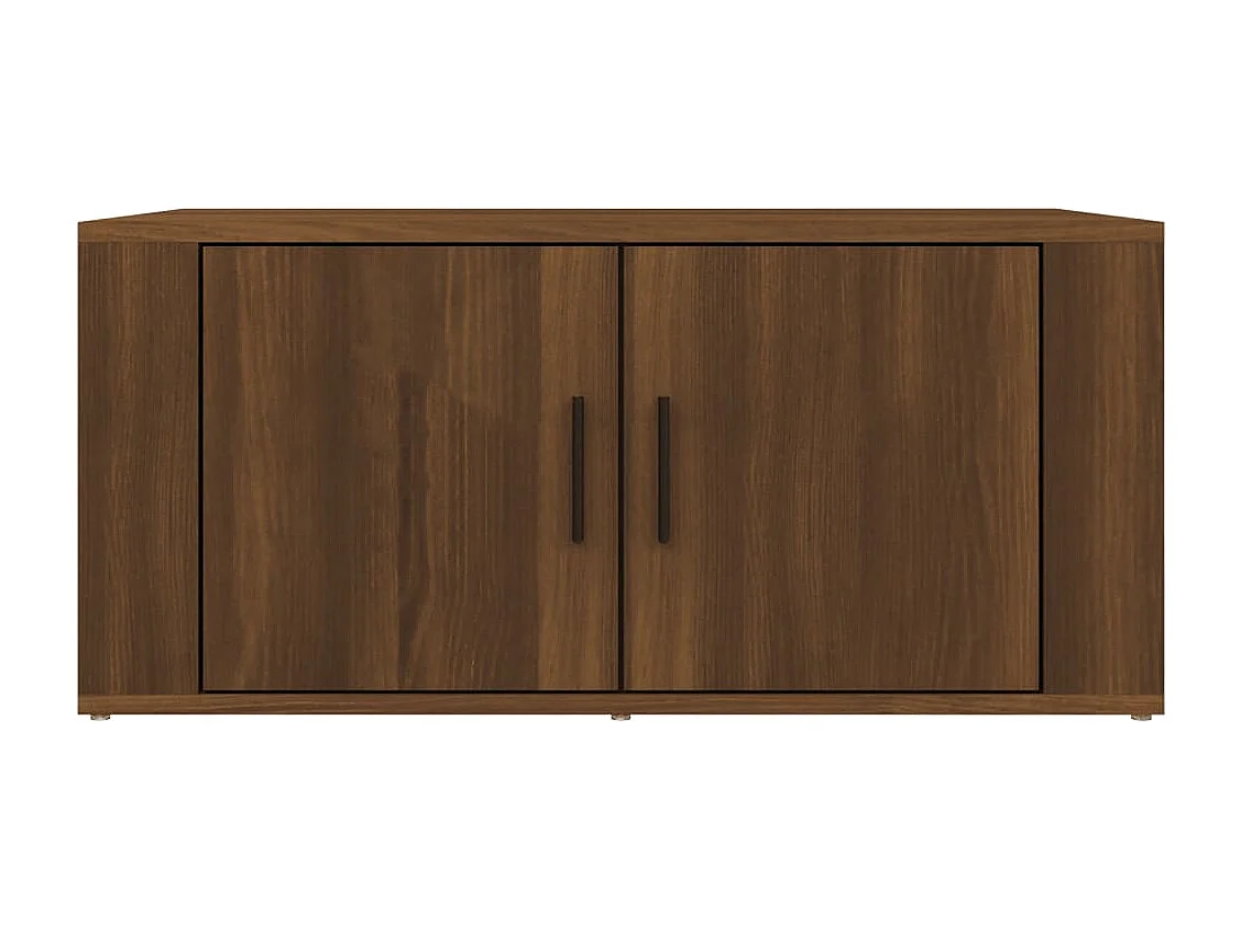 Mesa centro 80x50x36 cm derivados de madeira carvalho castanho