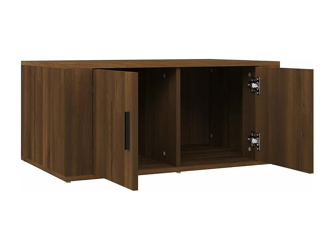 Mesa centro 80x50x36 cm derivados de madeira carvalho castanho