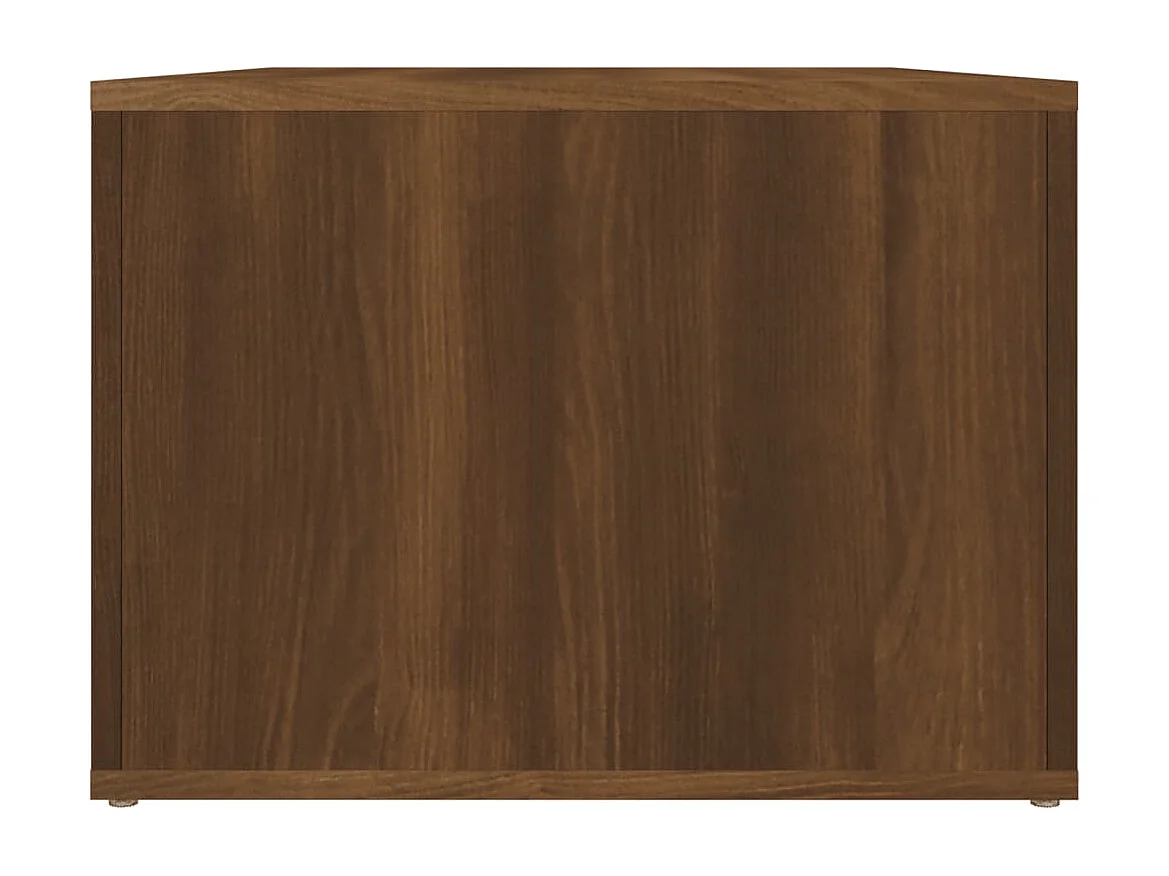 Mesa centro 80x50x36 cm derivados de madeira carvalho castanho