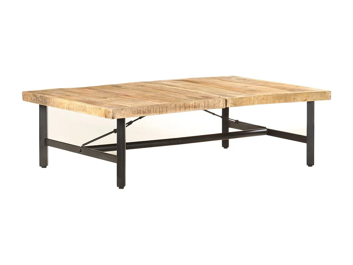 Mesa de centro 142x90x42 cm madeira de mangueira maciça
