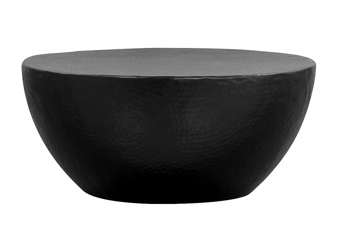 Table basse Aluminium martelé 70 x 30 cm Noir
