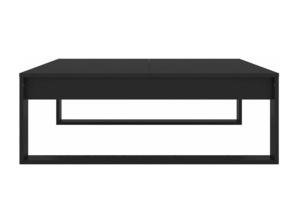 Table basse Noir 100x100x35 cm Aggloméré