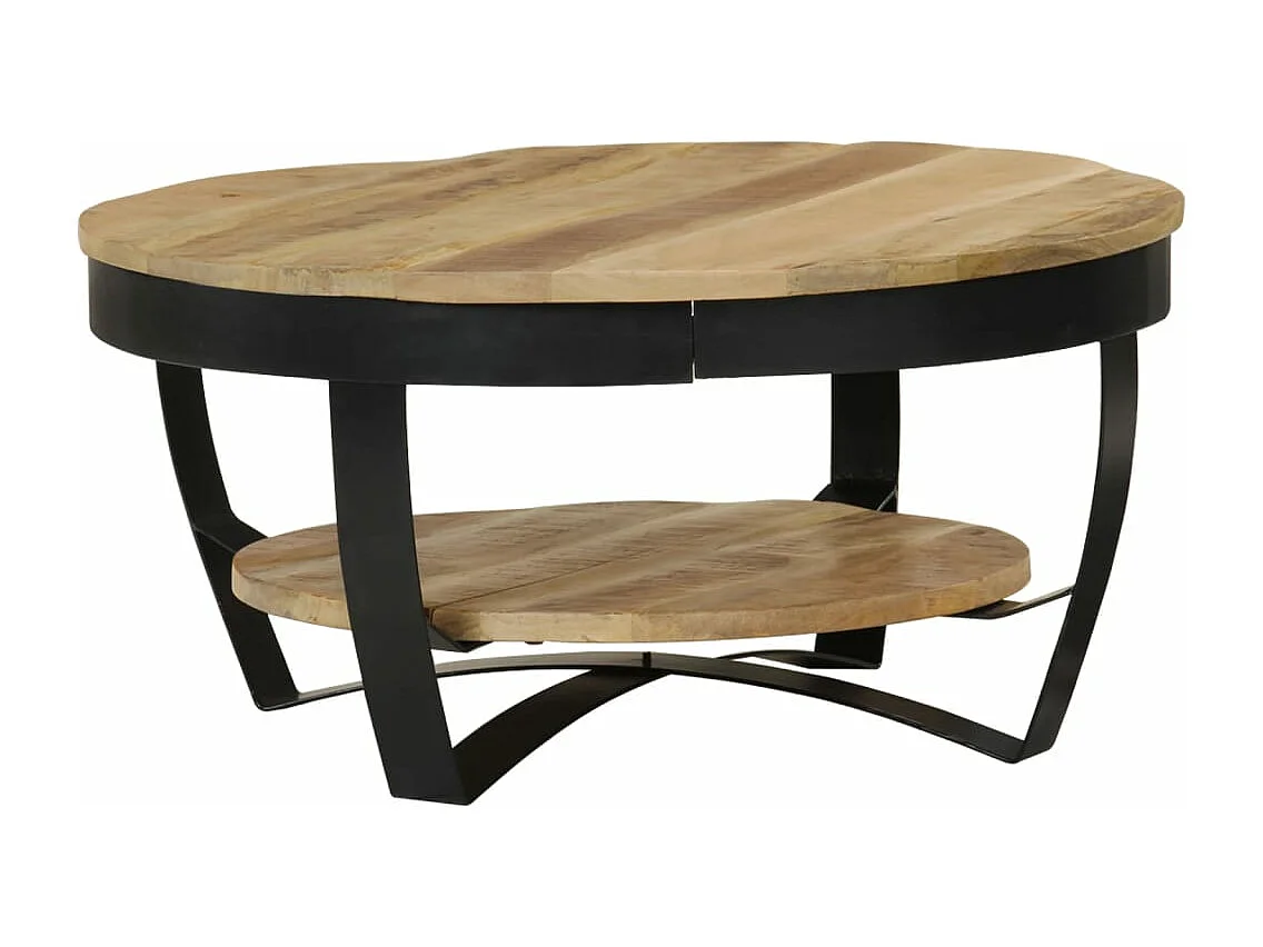 Table basse Bois massif de manguier 65 x 32 cm
