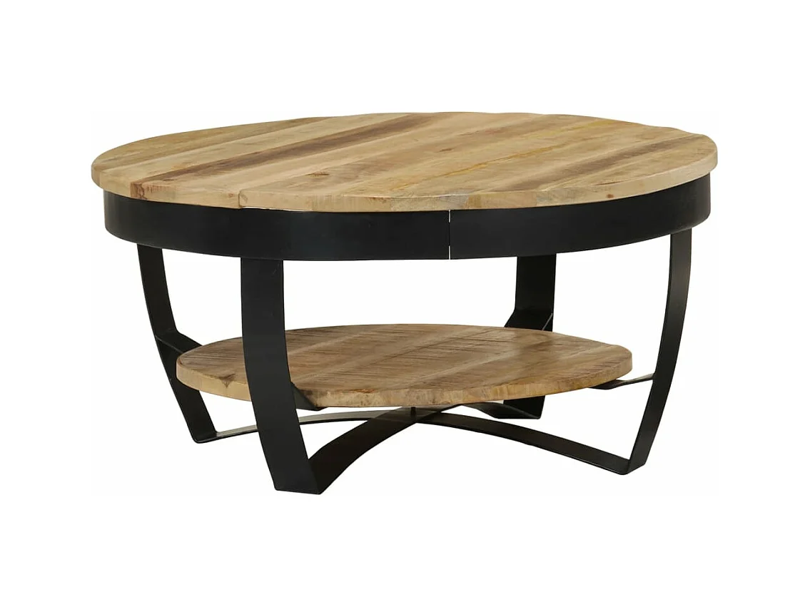 Table basse Bois massif de manguier 65 x 32 cm