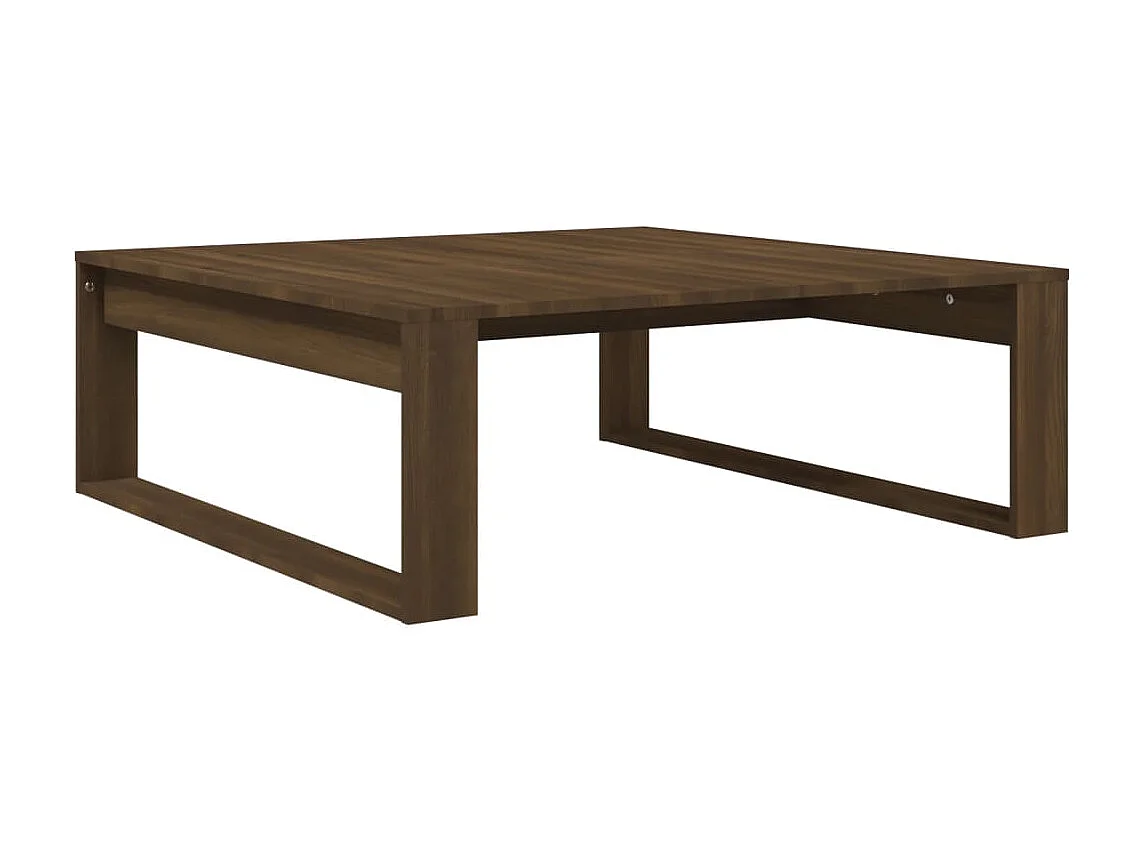 Table basse Chêne marron 100x100x35 cm Bois d'ingénierie