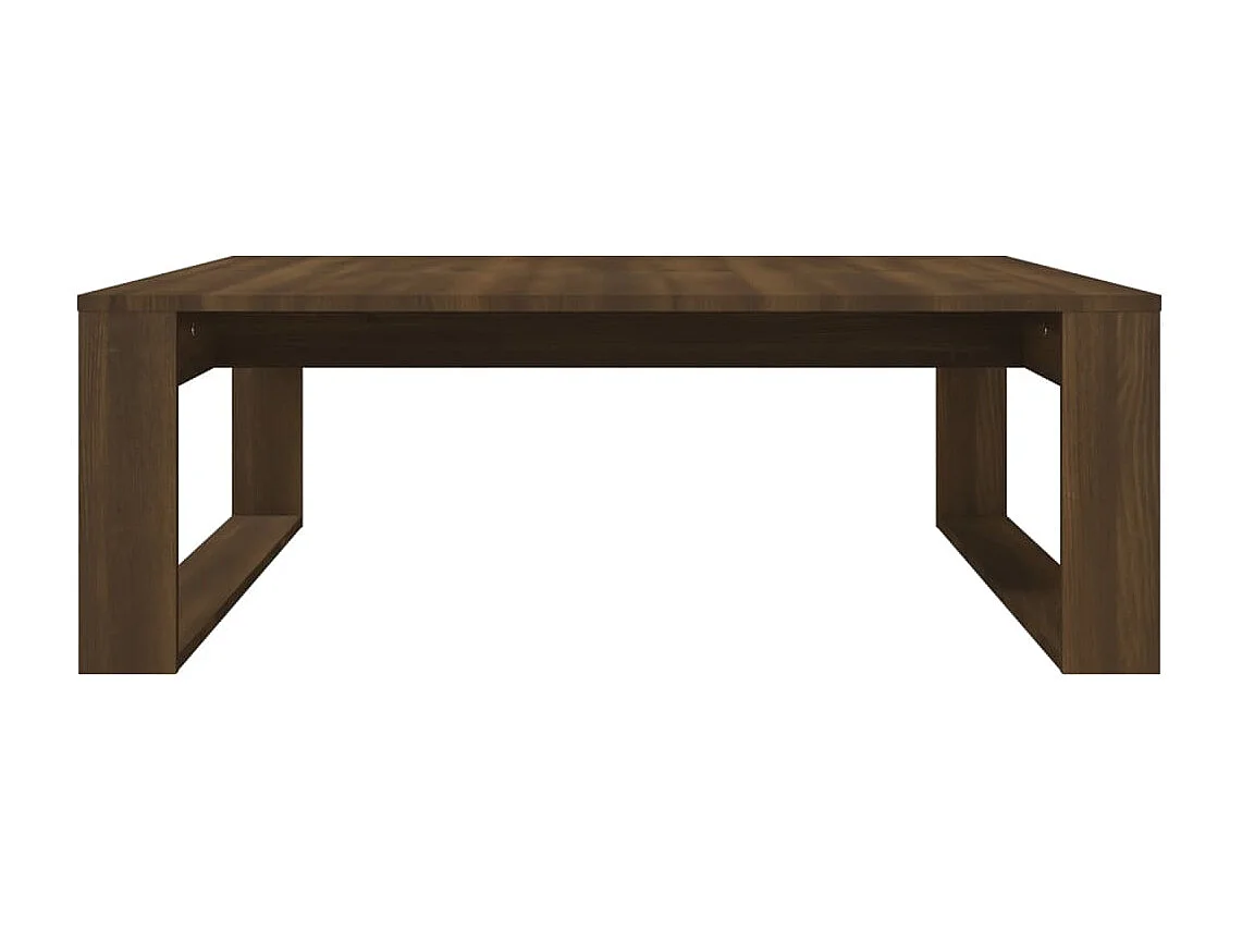 Table basse Chêne marron 100x100x35 cm Bois d'ingénierie