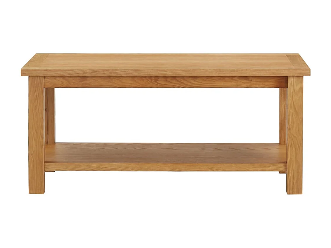 Mesa de centro 90x45x40 cm madeira de carvalho maciça