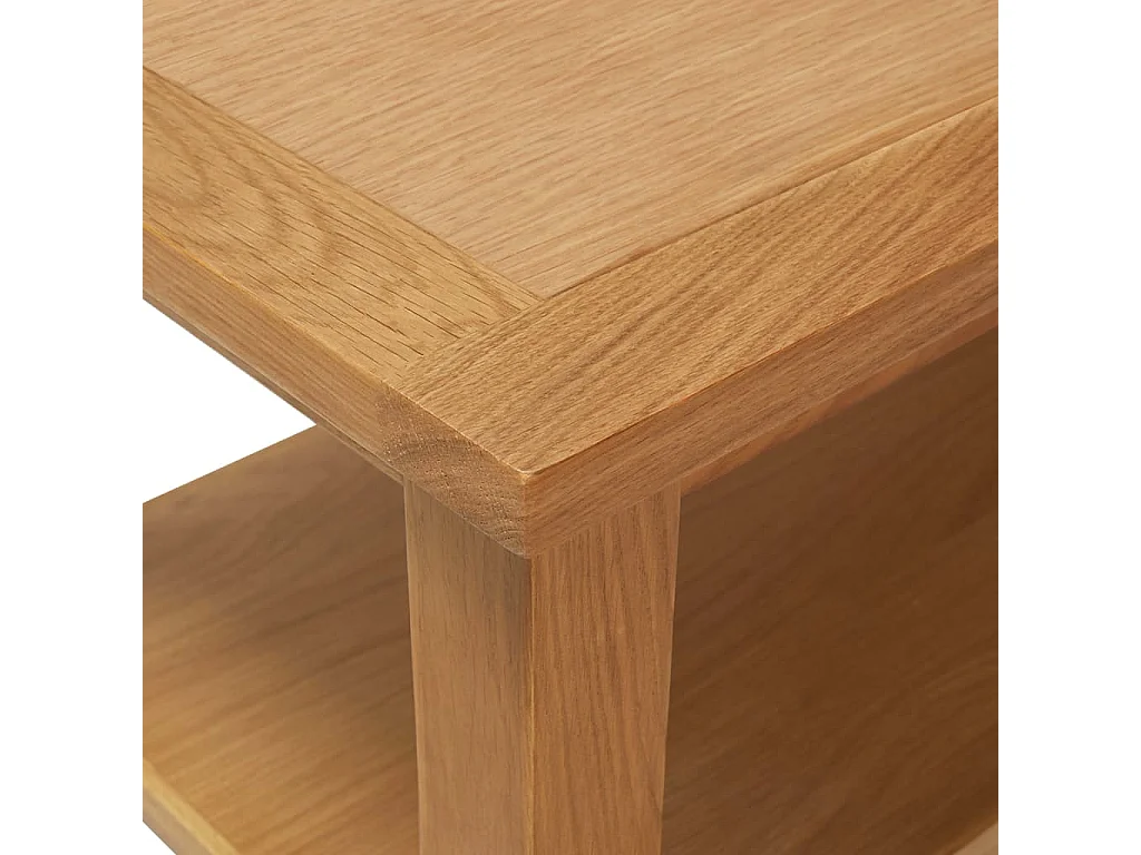 Mesa de centro 90x45x40 cm madeira de carvalho maciça