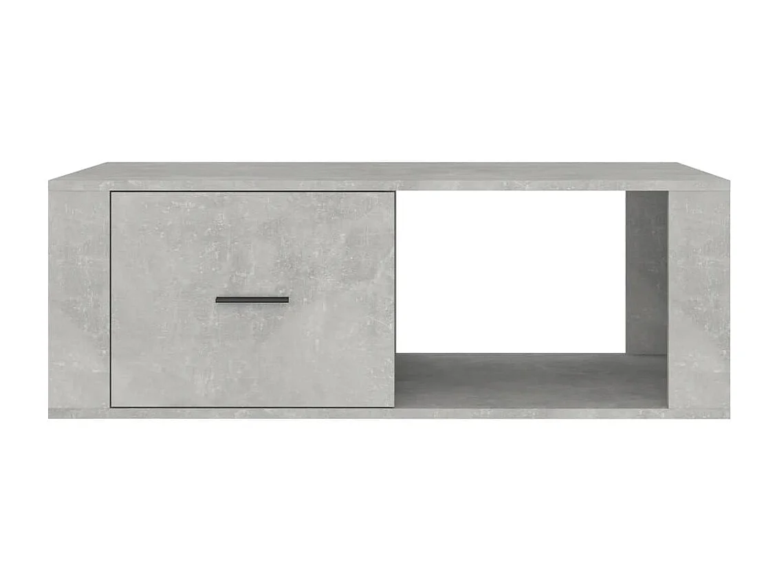 Table basse Gris béton 100x50,5x35 cm Bois d'ingénierie