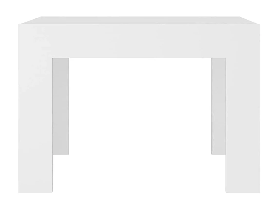 Table basse Blanc 50x50x35 cm Aggloméré