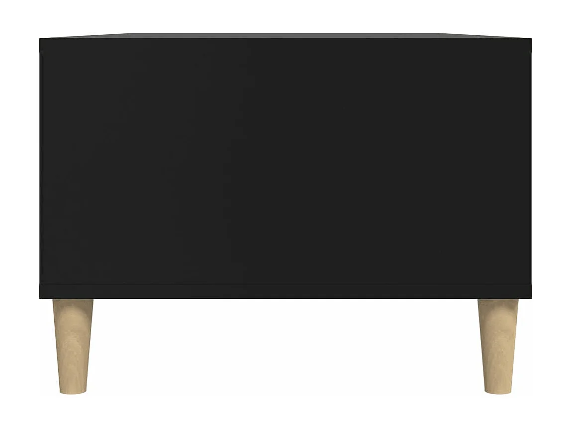 Table basse Noir 90x50x36,5 cm Bois d'ingénierie