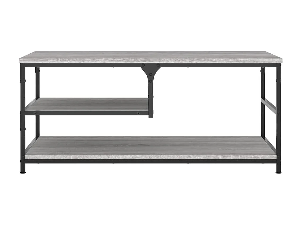 Mesa de centro madera contrachapada gris Sonoma 90x49x40 cm