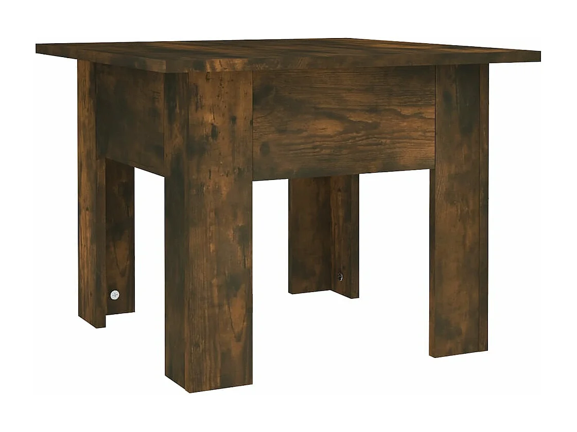 Table basse Chêne fumé 55x55x42 cm Aggloméré
