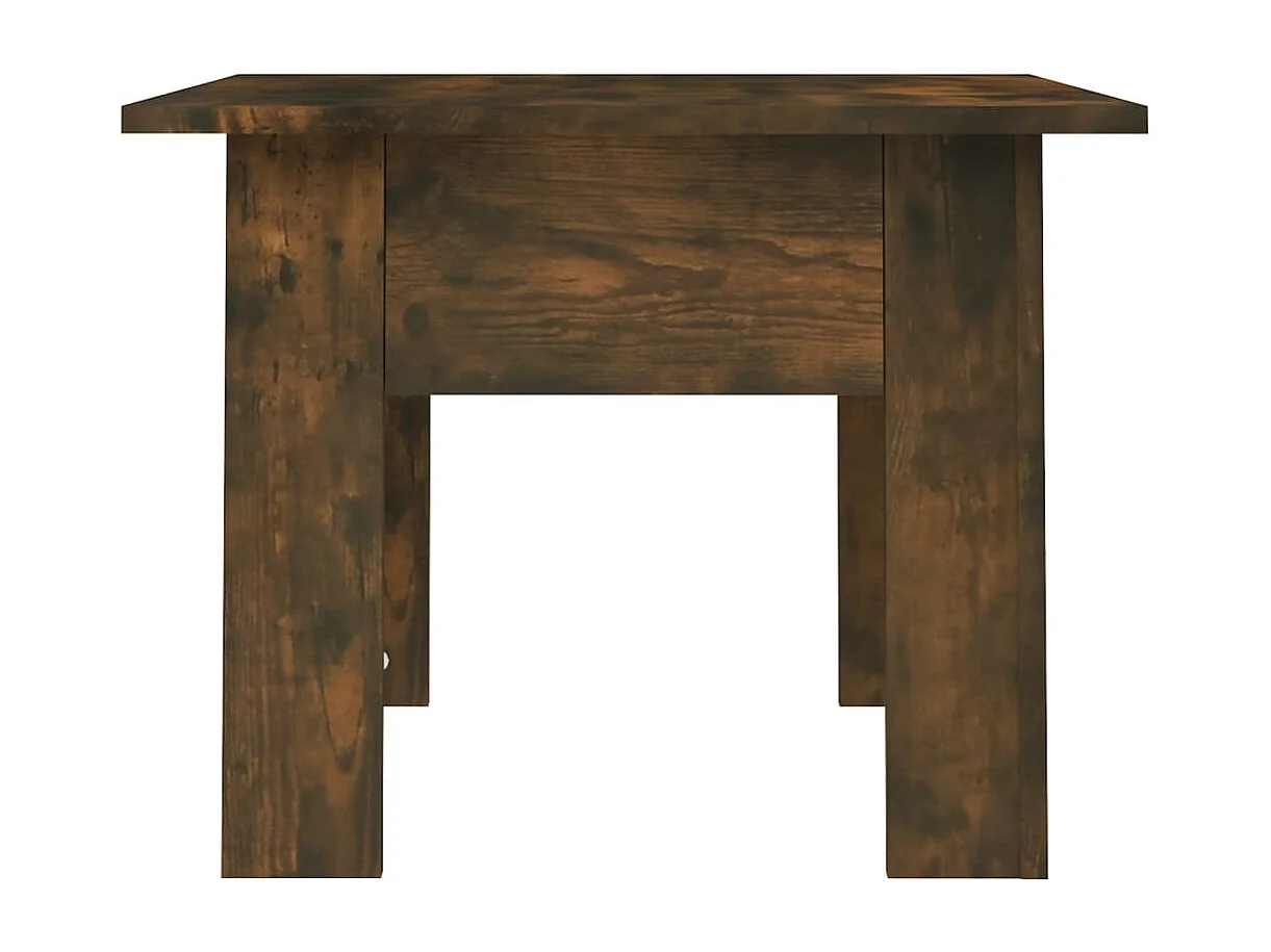 Table basse Chêne fumé 55x55x42 cm Aggloméré