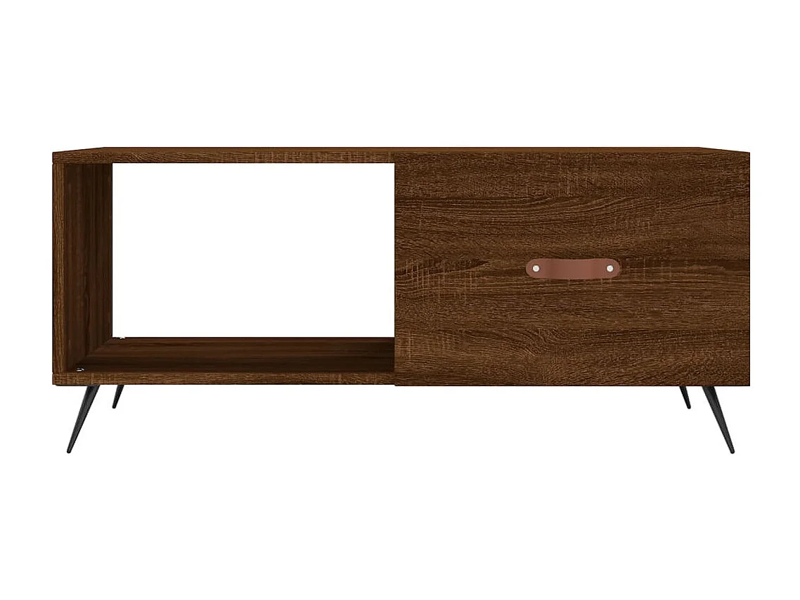 Mesa centro 90x50x40 cm derivados de madeira carvalho castanho