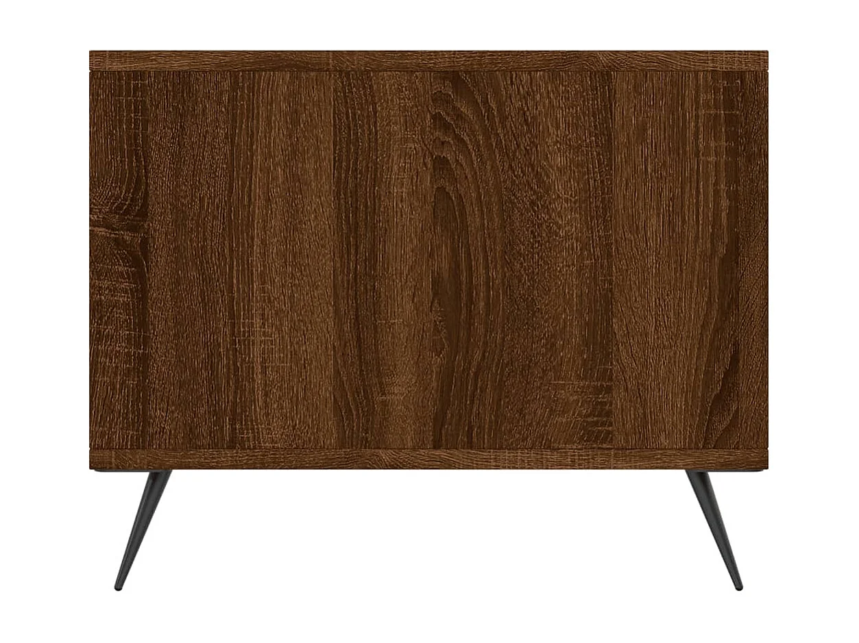 Table basse chêne marron 90x50x40 cm bois d'ingénierie