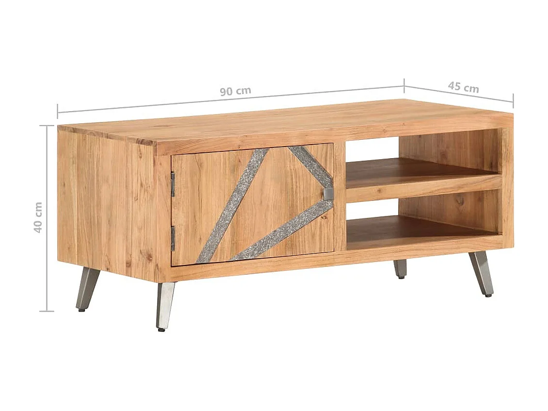 Salontafel 90x45x40 cm massief acaciahout