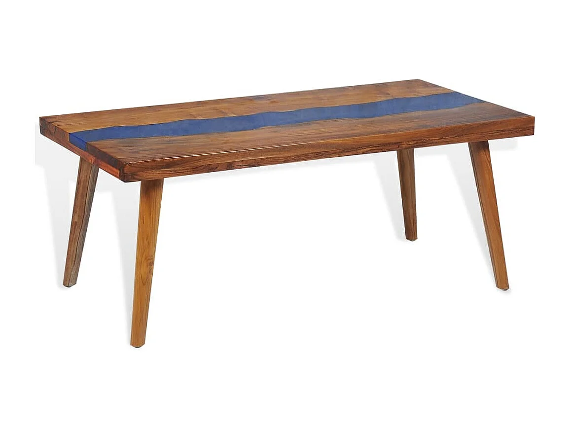 Mesa de centro em resina de teca 100x50x40 cm