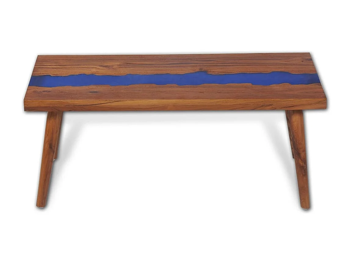 Mesa de centro em resina de teca 100x50x40 cm