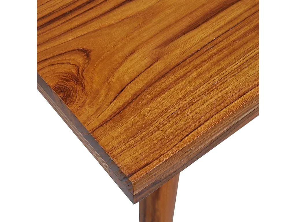 Mesa de centro em resina de teca 100x50x40 cm