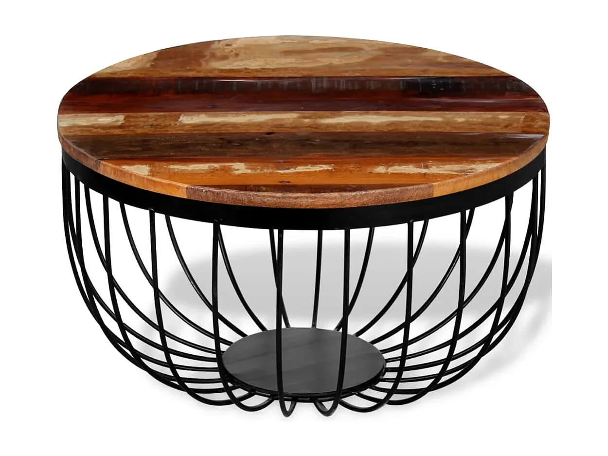 Salontafel massief gerecycled hout