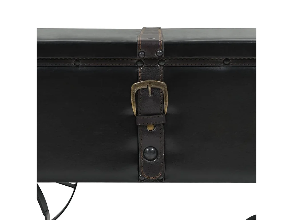 Table basse avec roulettes noir 110x52x43 cm bois d'ingénierie