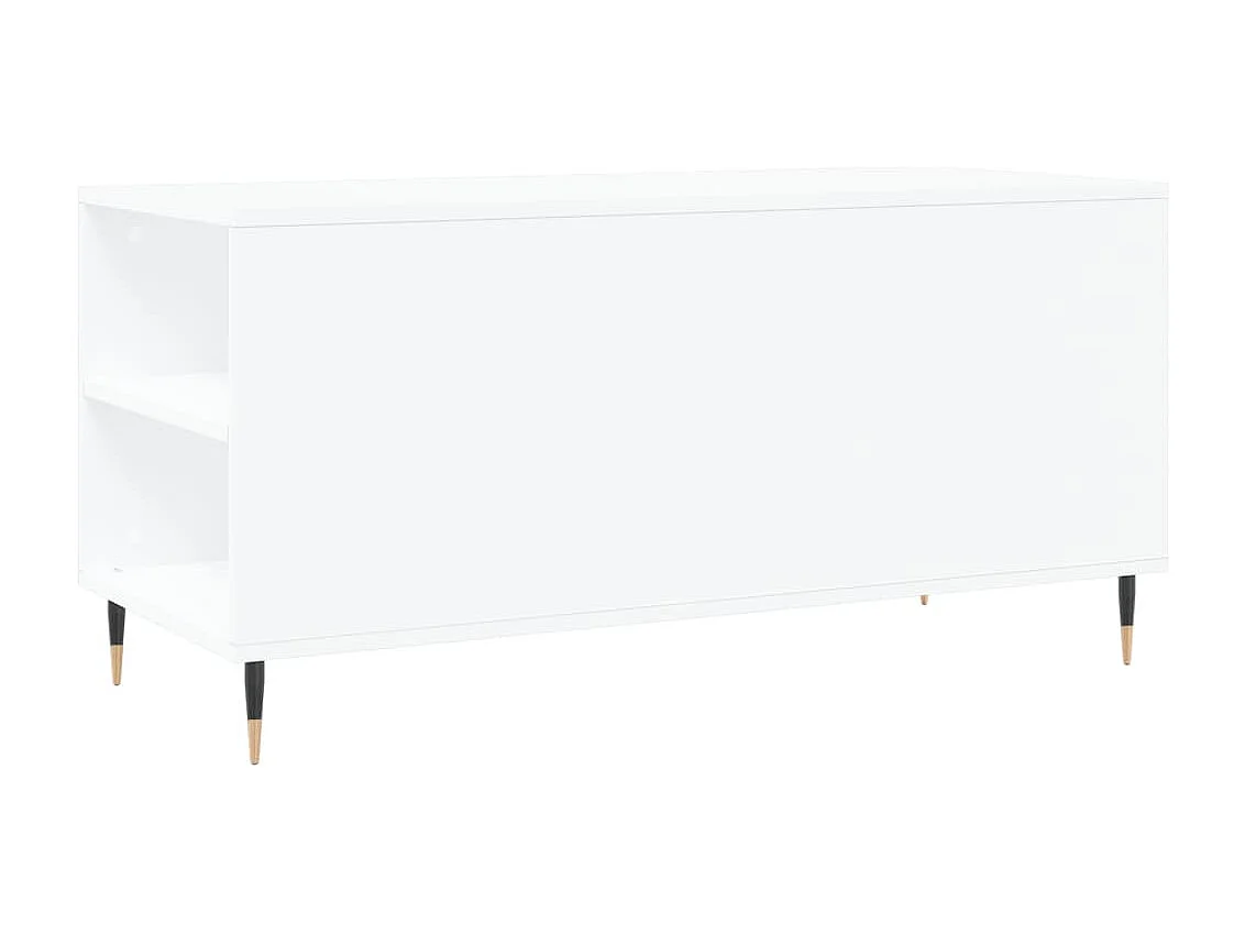 Mesa de centro madera de ingeniería blanco 102x44,5x50 cm