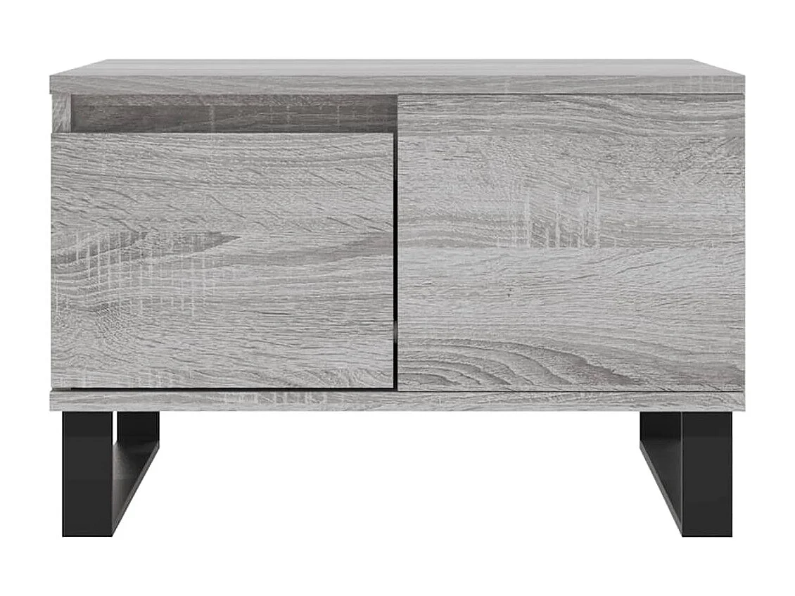 Table basse sonoma gris 55x55x36,5 cm bois d'ingénierie