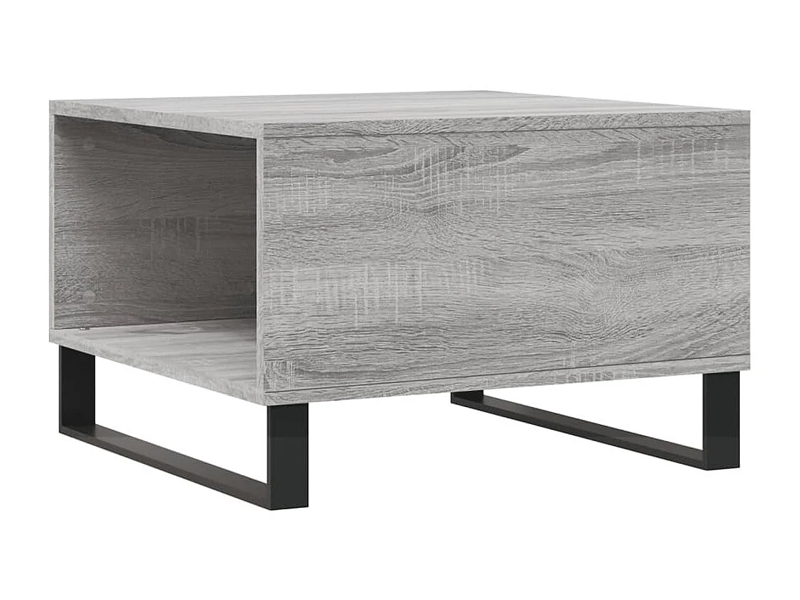 Table basse sonoma gris 55x55x36,5 cm bois d'ingénierie