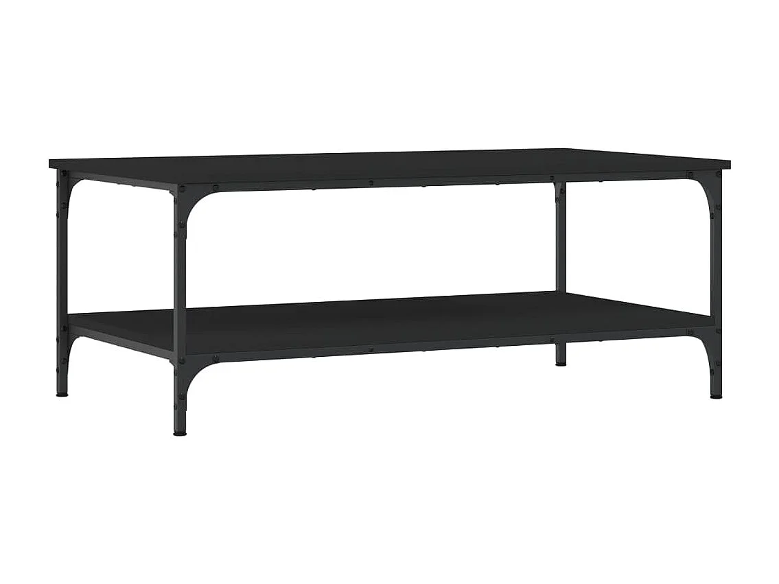 Salontafel 100x55x40 cm bewerkt hout zwart