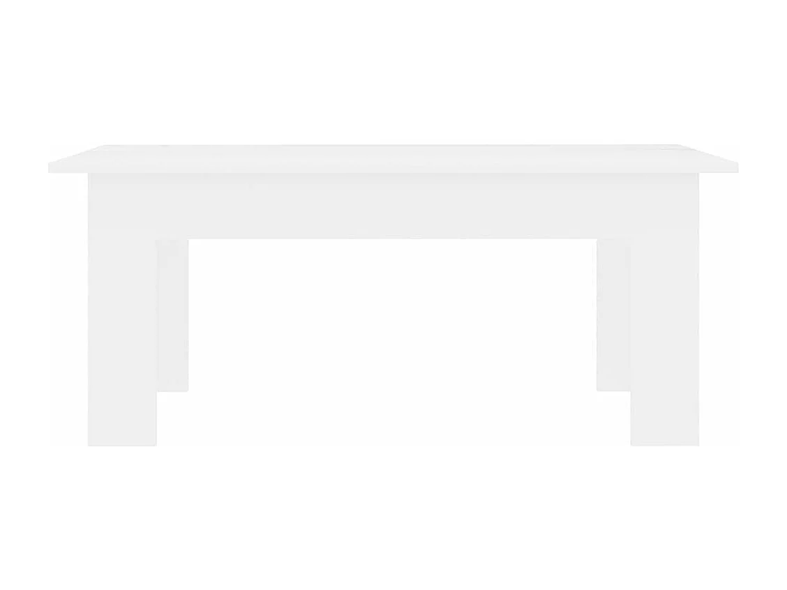 Mesa de centro 100x60x42 cm contraplacado branco