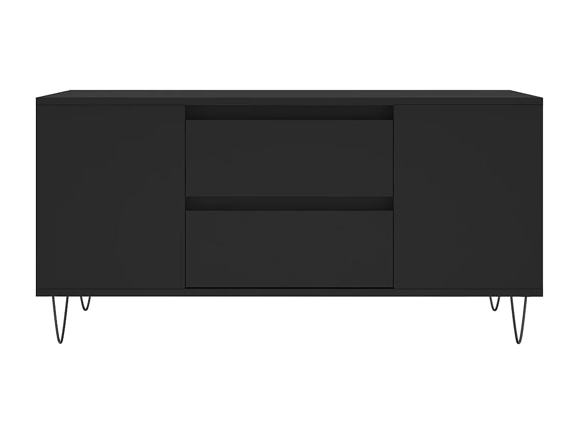 Salontafel 102x44,5x50 cm bewerkt hout zwart