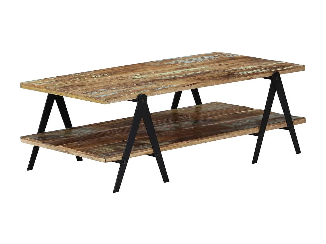 Table basse 115x60x40 cm Bois de récupération massif