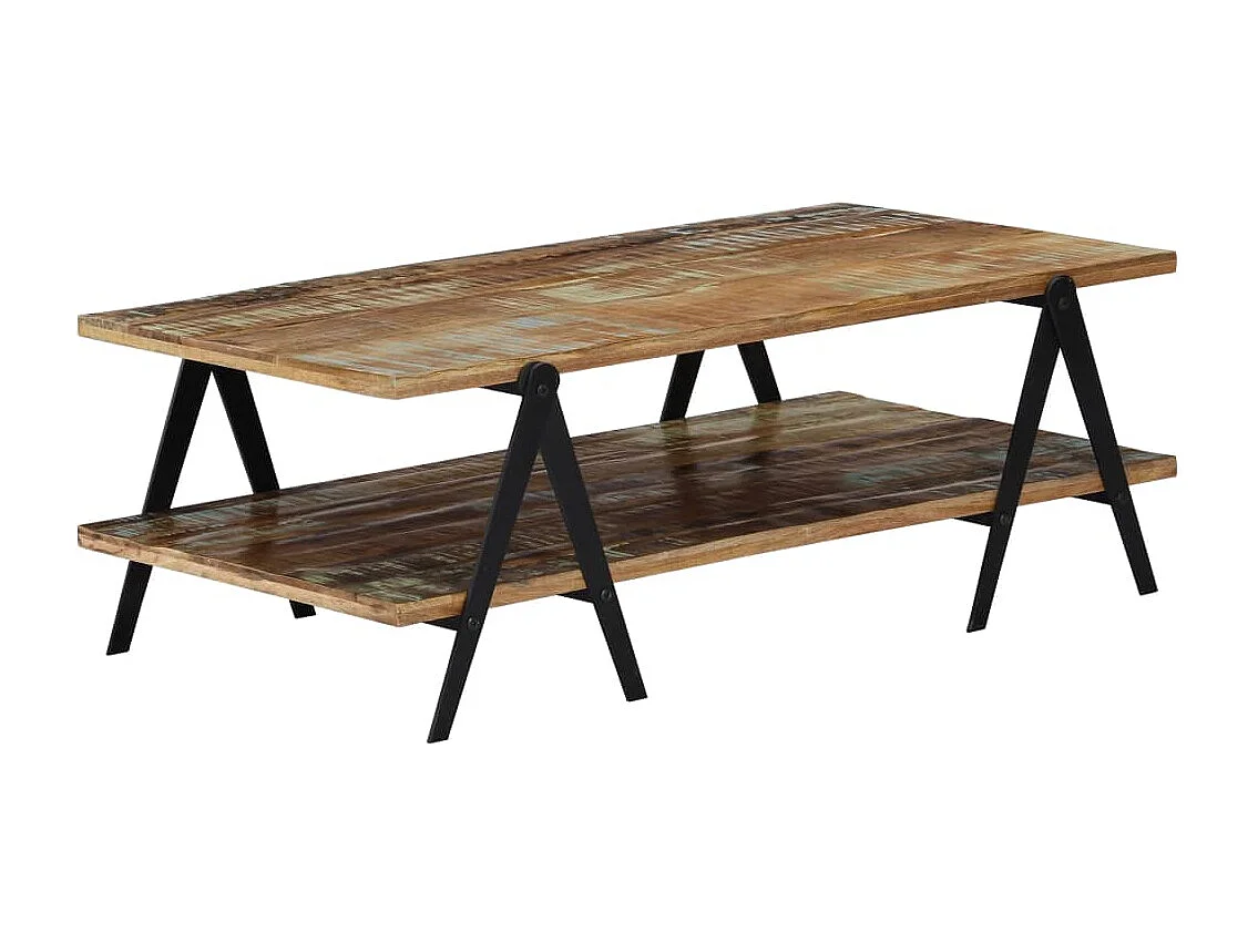 Table basse 115x60x40 cm Bois de récupération massif