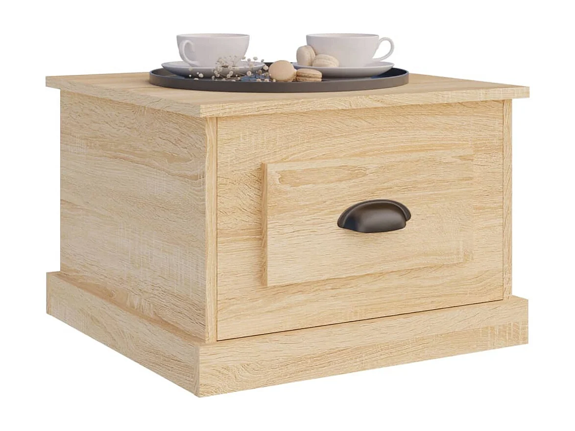 Table basse Chêne sonoma 50x50x35 cm Bois d'ingénierie