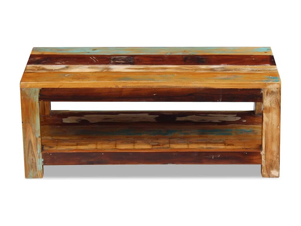 Table basse Bois de récupération massif 90 x 45 x 35 cm