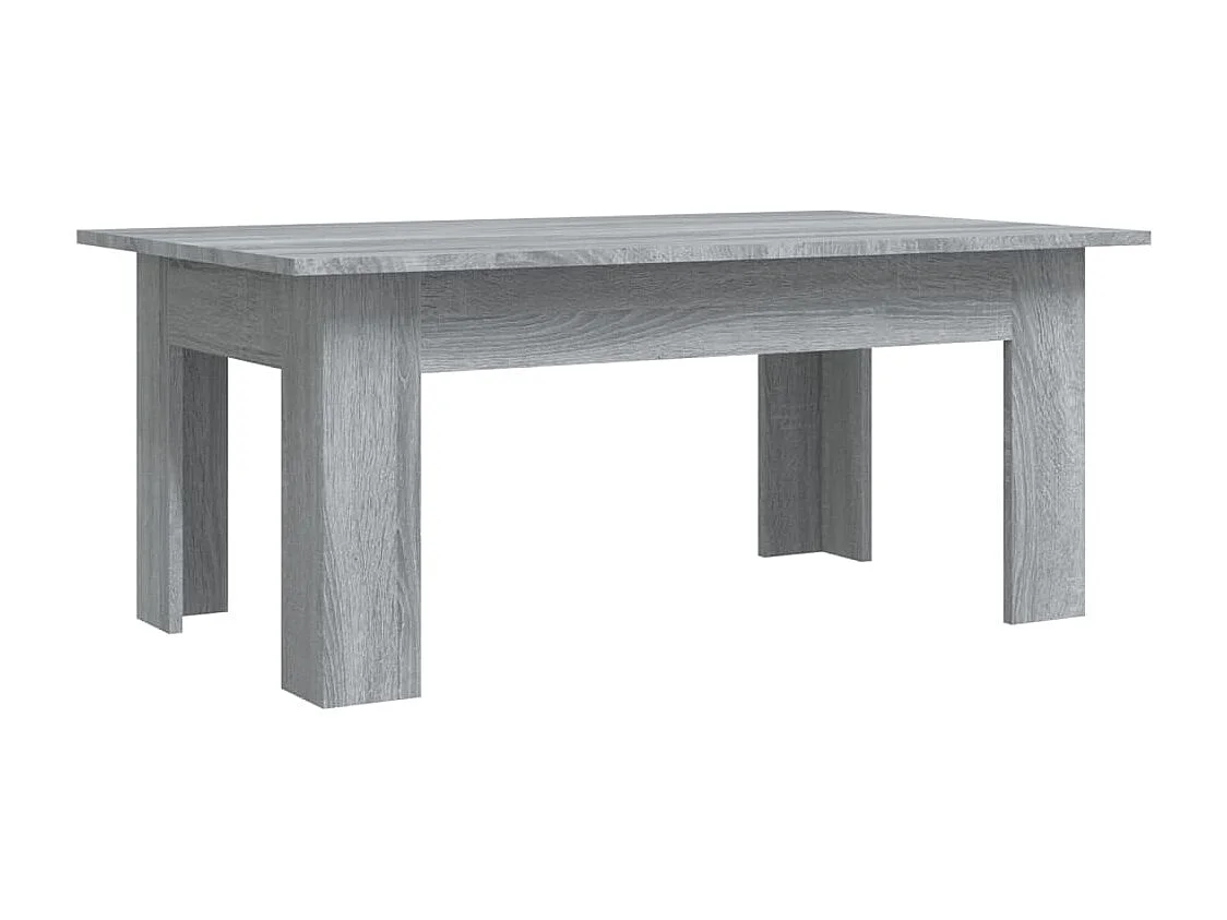 Table basse Sonoma gris 100x60x42 cm Bois d'ingénierie