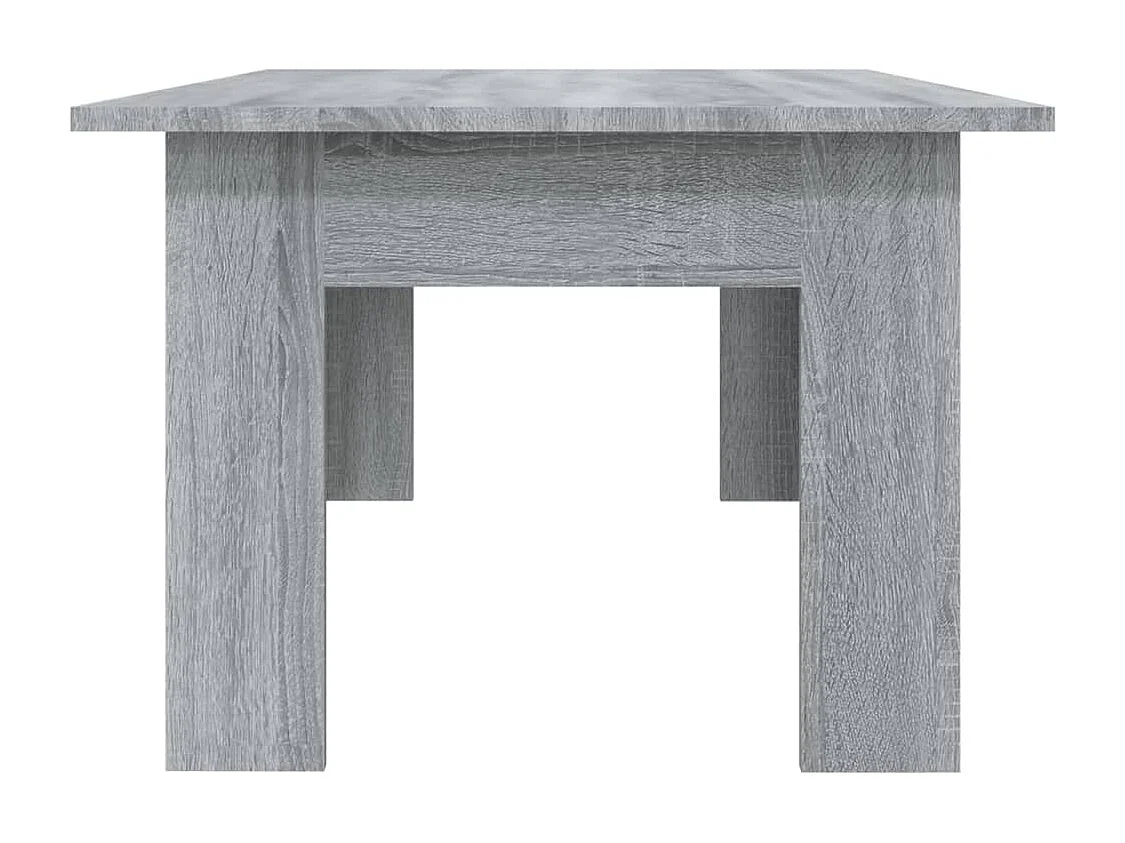 Table basse Sonoma gris 100x60x42 cm Bois d'ingénierie
