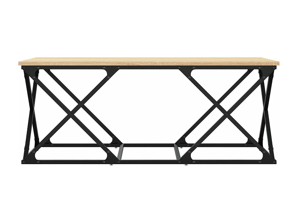 Table basse chêne sonoma 100x49x40 cm bois d'ingénierie
